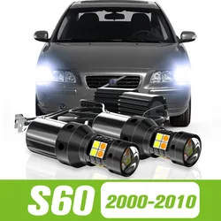 2pcs For Volvo S60 2000-2010 Dual Mode LED Turn Signal+Daytime Running Light DRL 2003 2004 2005 2006 2007 2008 2009 Accessories