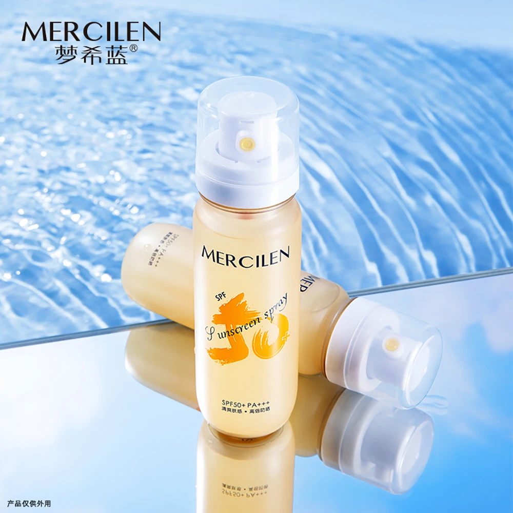 Facial Care Sunscreen Spray SPF50+ Summer Refreshing Body Sunscreen Moisturizing Anti Ultraviolet Face Cream Brighten Skincare