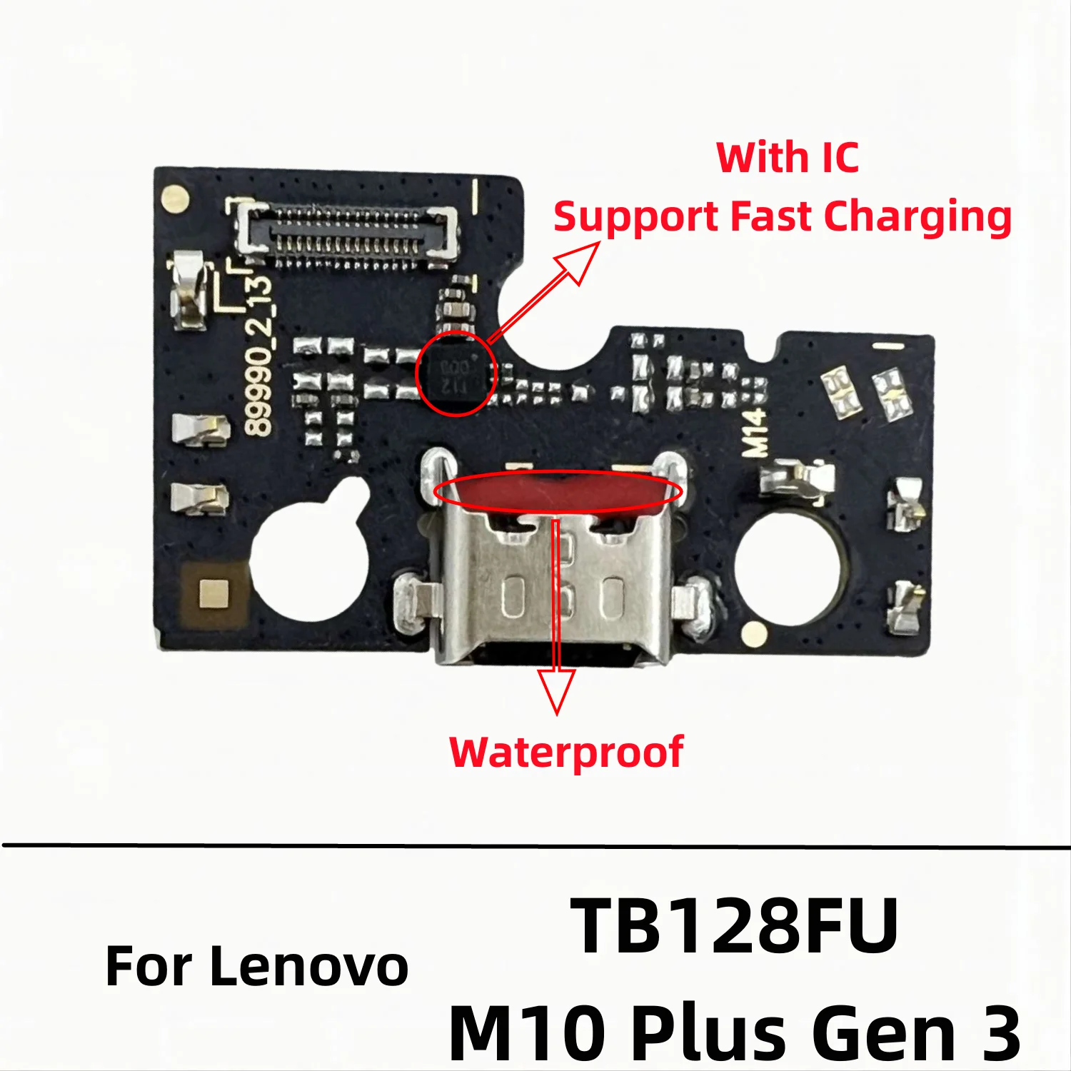 Cavo flessibile della porta di ricarica della scheda del connettore del Dock del caricatore USB per Lenovo Pad 2022 10.6 pollici TB128FU