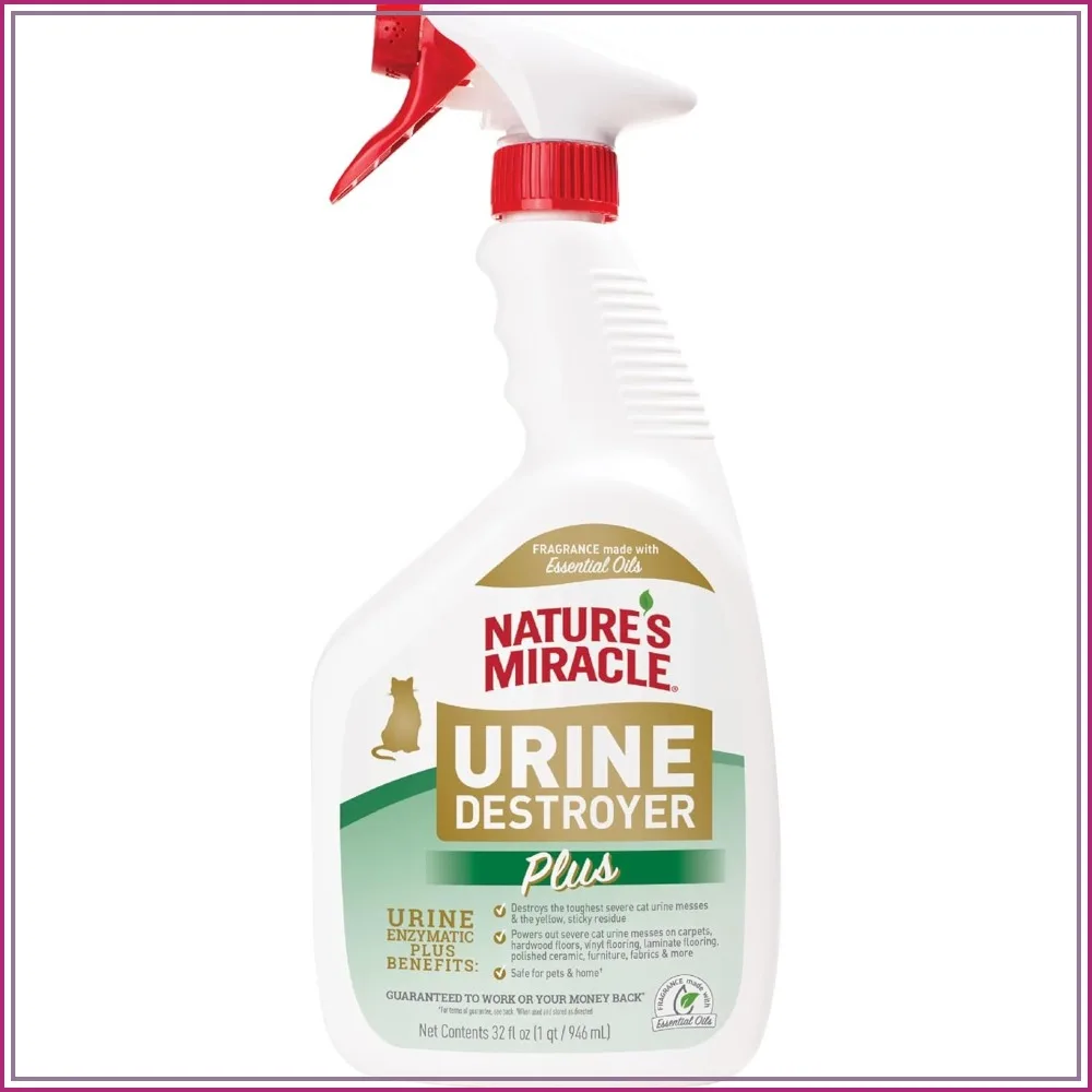 Enzymatic Cat Urine Destroyer, Ready-to-Use 32 oz, Stain & Odor Remover