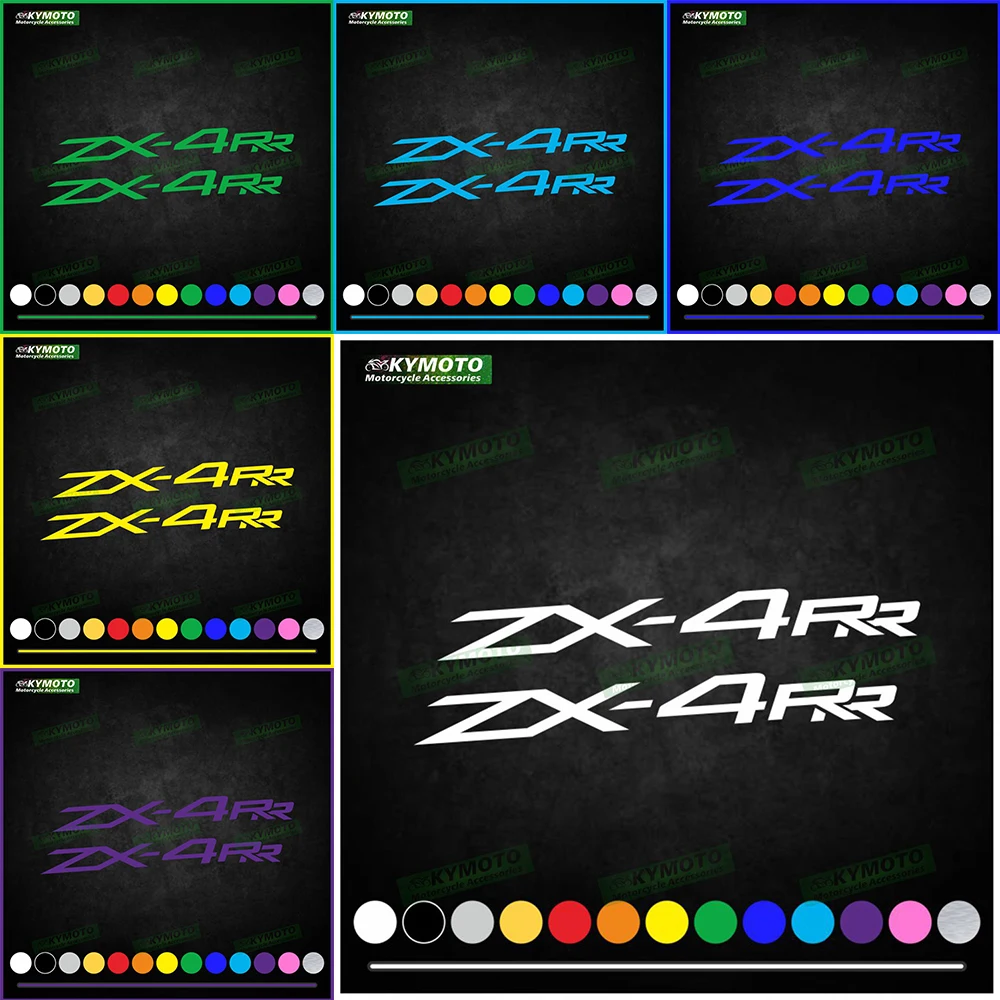 

Для ZX-4RR ZX4RR аксессуары для мотоциклов, наклейки, украшение обтекателя, шлем, топливный бак, логотип двигателя, светоотражающая водонепроницаемая наклейка