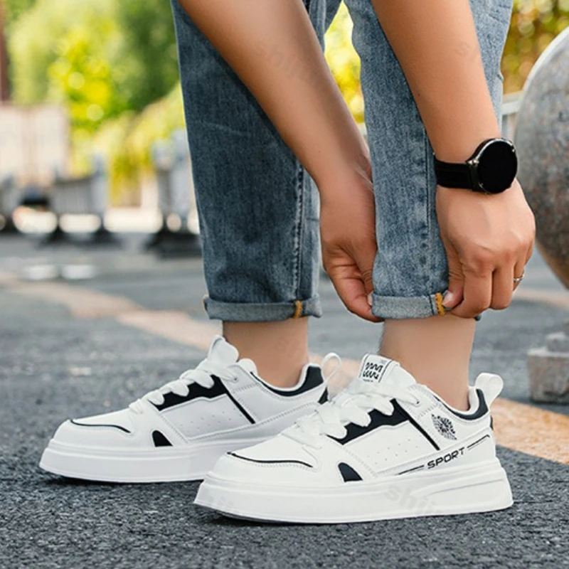 

Спортивная обувь для пар, весна-осень 2023, новые мужские нескользящие кроссовки на платформе, удобная уличная женская повседневная обувь, увеличивающая рост