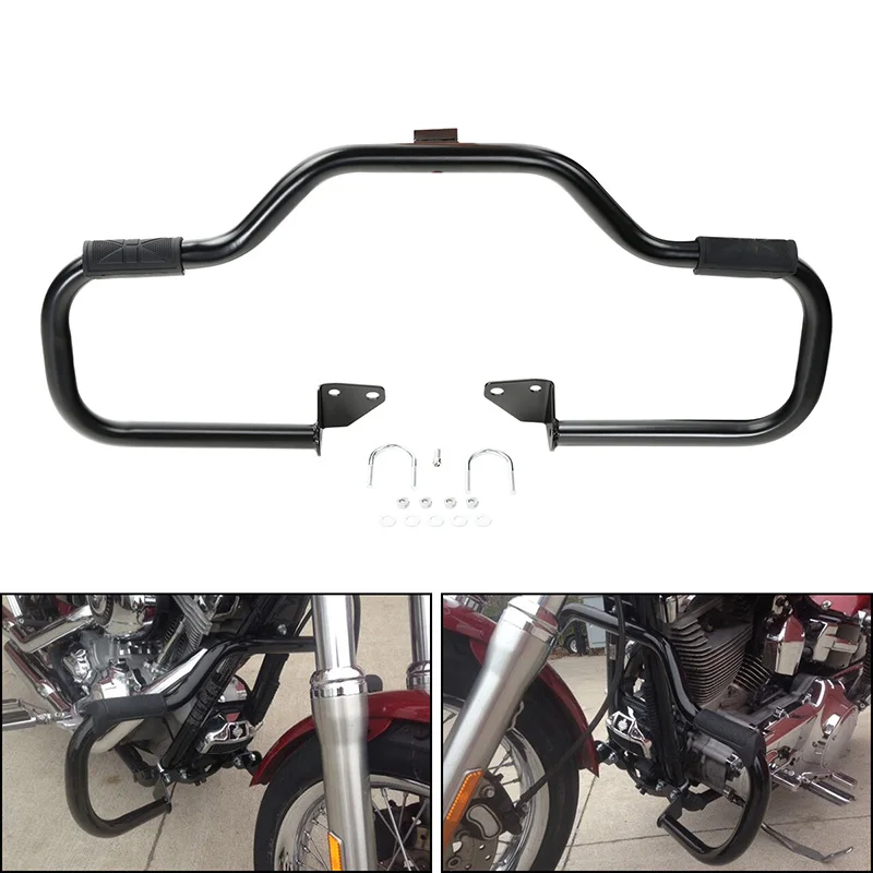 1,25 "wąsy osłona silnika autostrada pasek awaryjny dla Harley Dyna Fat Street Bob FXDB Low Rider Wide Super Glide 06-17