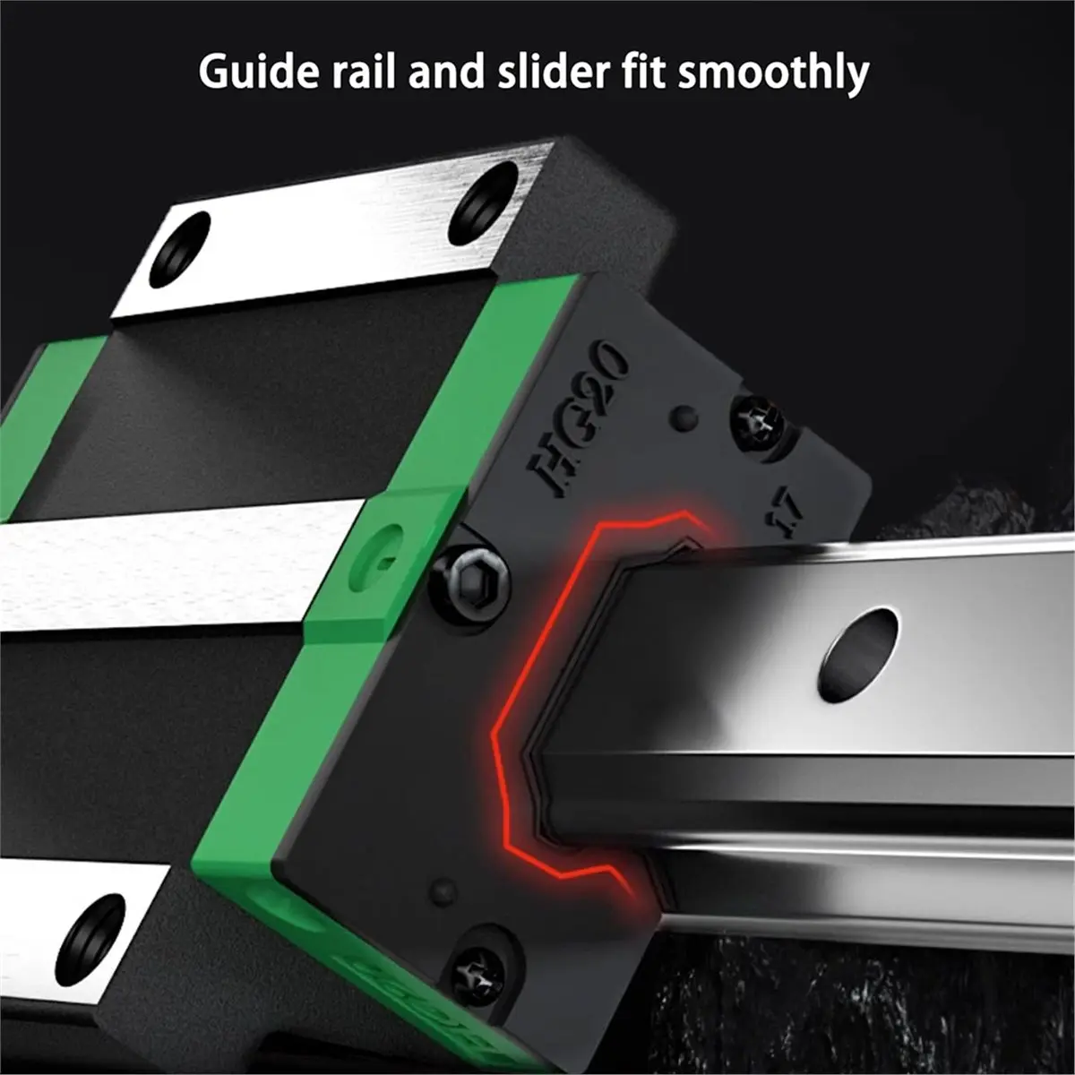 

A74U 4 шт. линейные подшипники-слайдеры HGW20CC, квадратные подшипниковые блоки HGH20CA для высокоточной сборки линейных направляющих ЧПУ HGR20