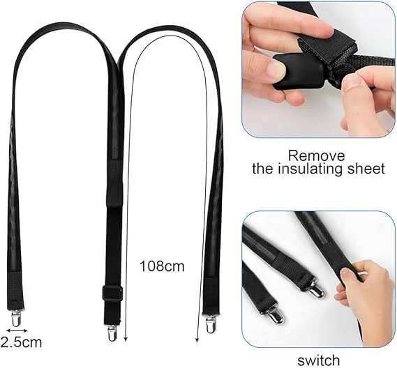 Męskie szelki Led Masquerade szelki Music Bar ślub występ na scenie rekwizyty prezenty na walentynki EL drut krawat na szyję