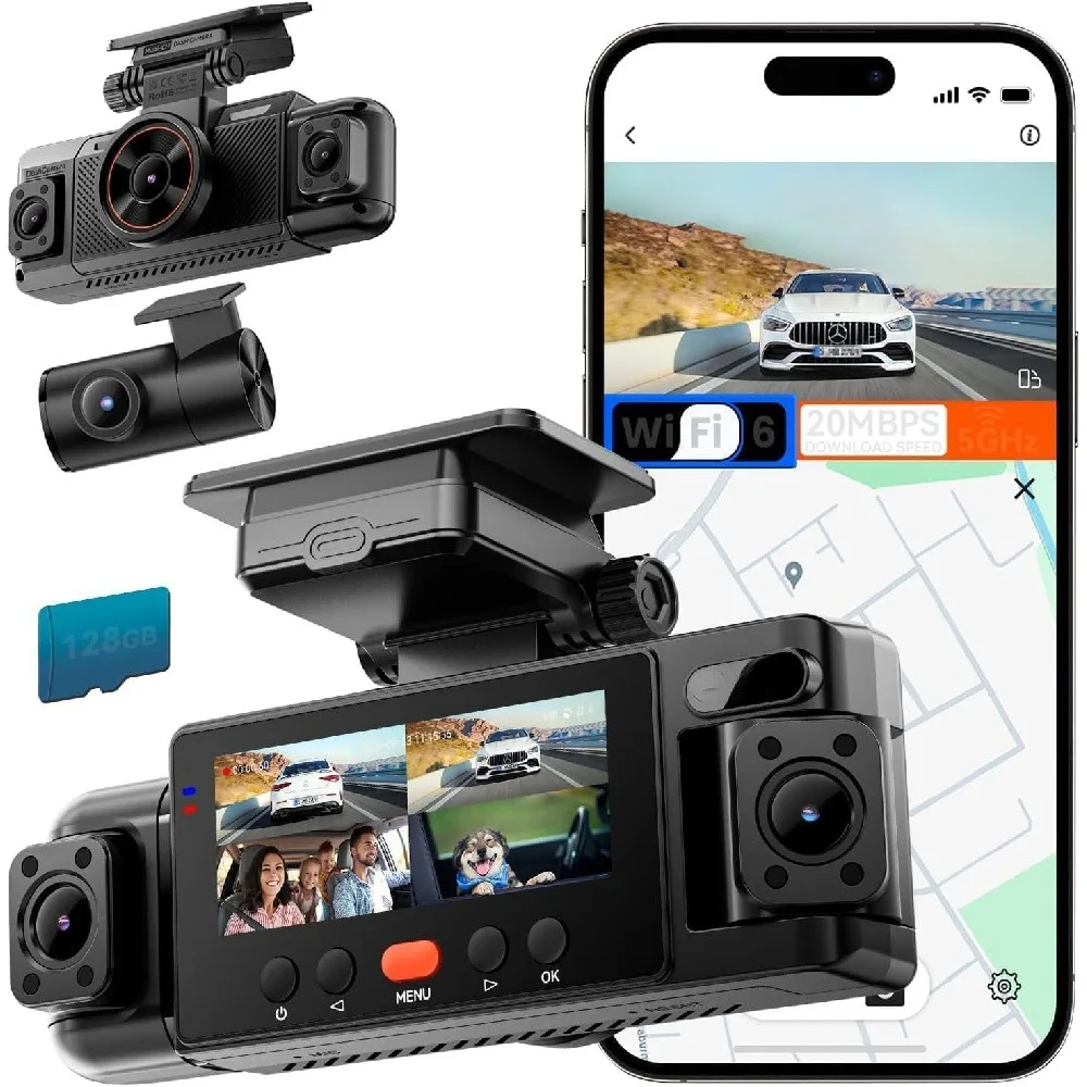 Dash Cam W/ IR Night Vision Loop Recording & 2