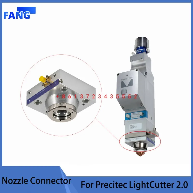 

Laser Head 1064nm OEM Nozzle Connector Ceramic Holder Laser Head Part for Precitec LightCutter 2.0 Laser Head