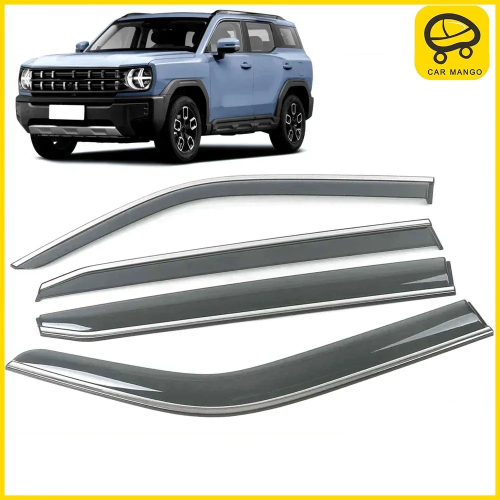 

Хромированные полоски, защита от дождя для Haval Cool Dog 2022-2023, оконный козырек, ветровые дефлекторы, дверной козырек, вентиляционные шторы, вентиляционный козырек