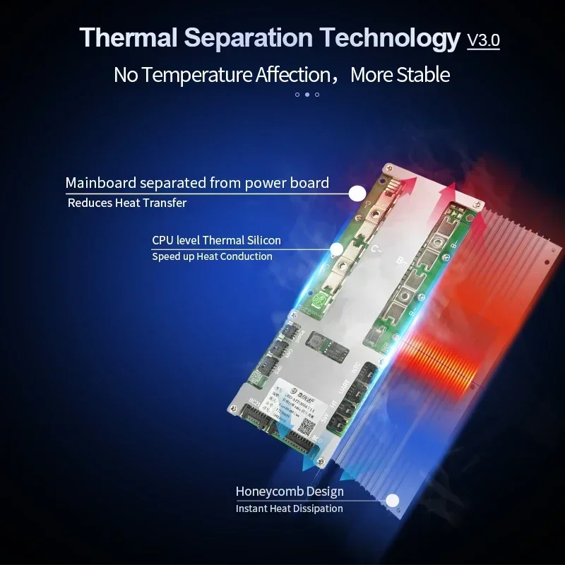 JBD BMS 16S 48V LiFePo4 200A Smart Bms Lithium Battery Automatic Identify 8-21S BT UART RS485 CANBUS Temp Sensor Switch Function
