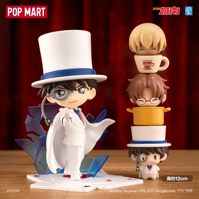 Heiß begehrte originale POP MART GONG Detective Conan – It's Show Time Kaito Kid Verkleidungs-Serie Blindbox-Minifiguren Überraschungsgeschenke