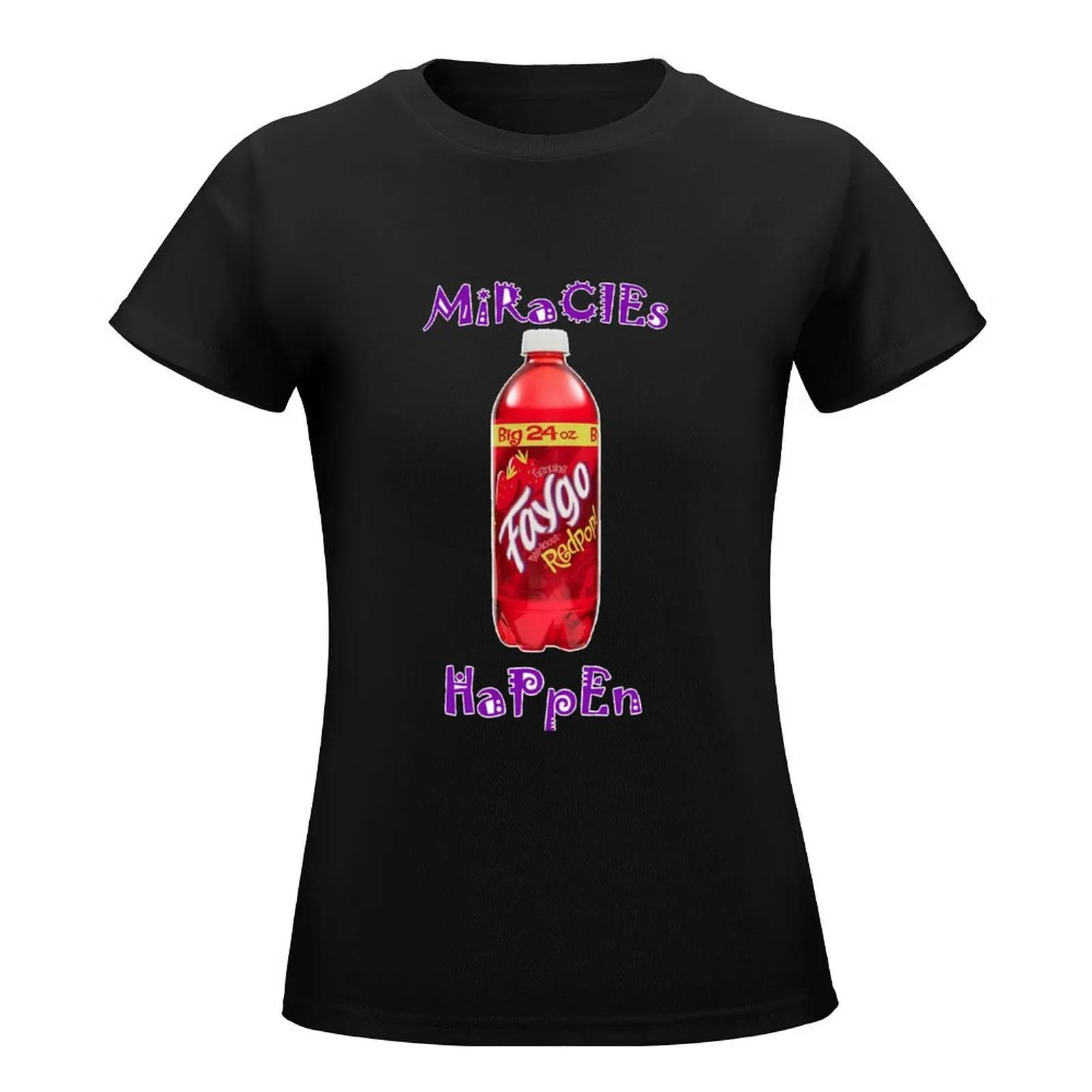 The Miracle Of Faygo T-Shirt lady clothes graphics tops oversized workout shirts for Women