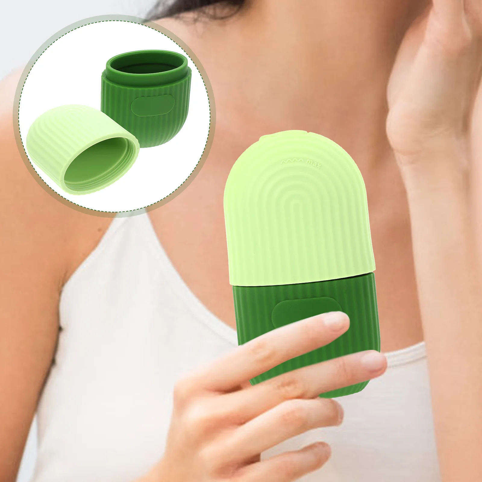 

Face Mold Silicone Durable Reusable Facial Massager Portable Skin Care for Face Makeup Tool