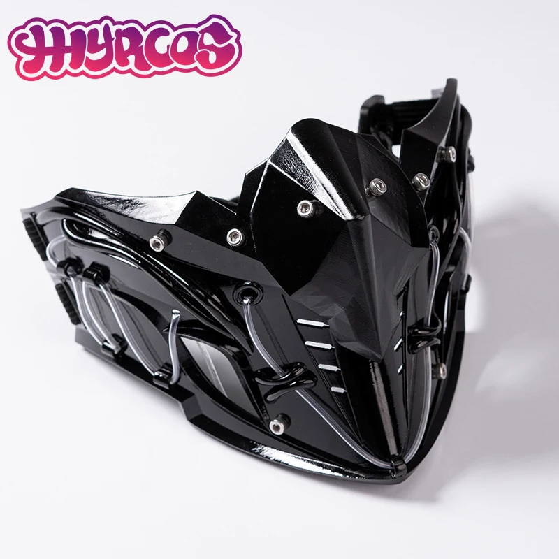 Mechanical Cyber Punk Protective Cosplay Mask Sexy Sister Wig Hair Photography Prop Halloween Costumes for Women Men Ninja Masks