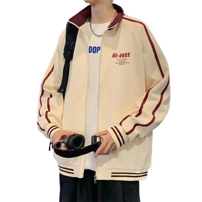 Embroidered baseball jacket for boys in spring and autumn, new loose and trendy brand, student youth jacket jacket