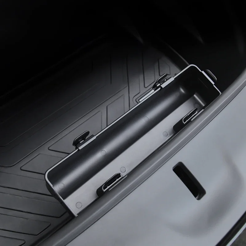 Umbrella Storage Box for Tesla Model Y Front Trunk Hook Organizer Tray Holder ABS Flocking Car Interior Styling Accessories 2023