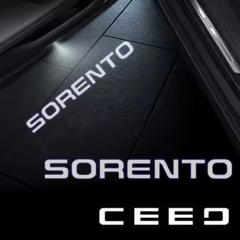 2pcs For KIA SORENTO Ceed Logo K3 K2 K8 K5 K9 GT Line Car Door HD LED Lamps Projector Courtesy Welcome Light