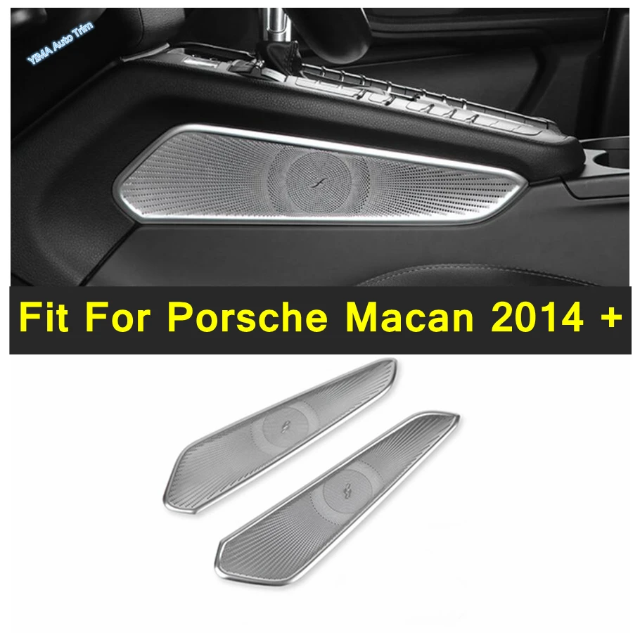 

For Porsche Macan 2014 - 2023 Central Control Stereo Speaker Loudspeaker Horn Decoration Cover Trim Auto Interior Accessories