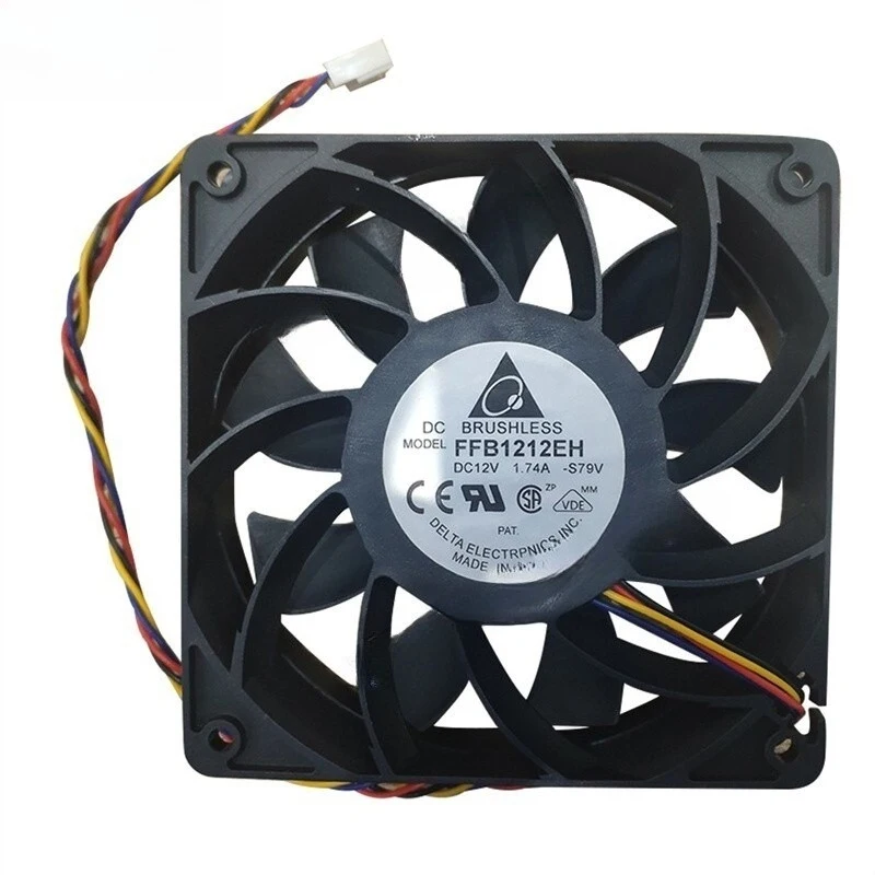

Вентилятор охлаждения сервера HTS Delta FFB1212EH DC 12V 1.74A 120*120*25мм, 4-проводной, на шарикоподшипниках, 1 шт.