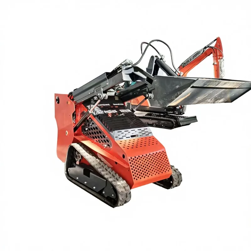 Mini Skid Steer Loader with Attachments Kit1 Year Warranty Euro5 Log Loader High Efficiency Crawler Track Loader