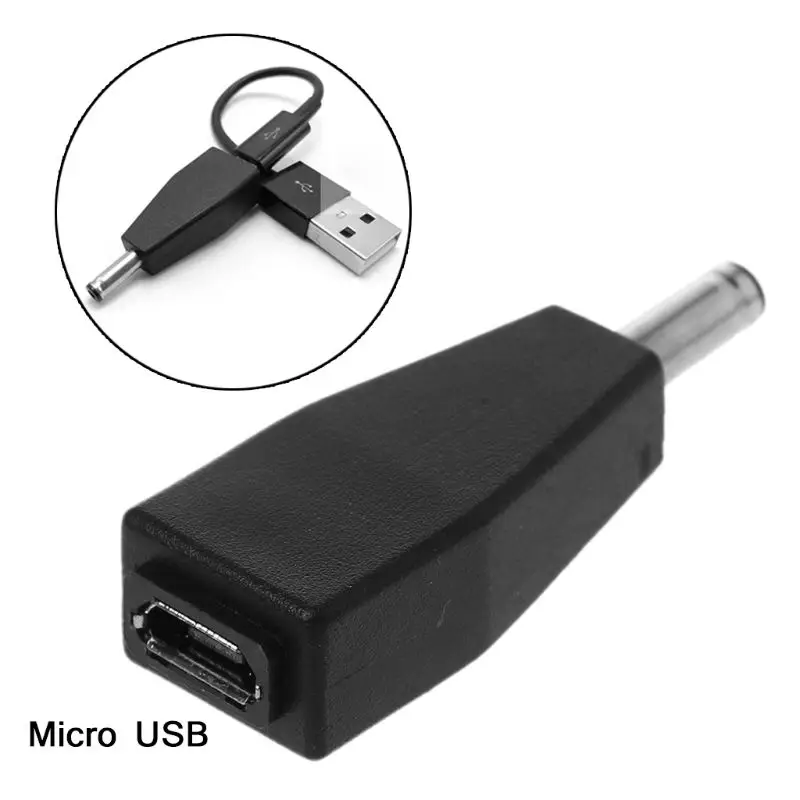 Home Office Laptop Charging Connector Micro USB to for DC 3.5x1.35mm Plug Power Adapter Computer Accessories