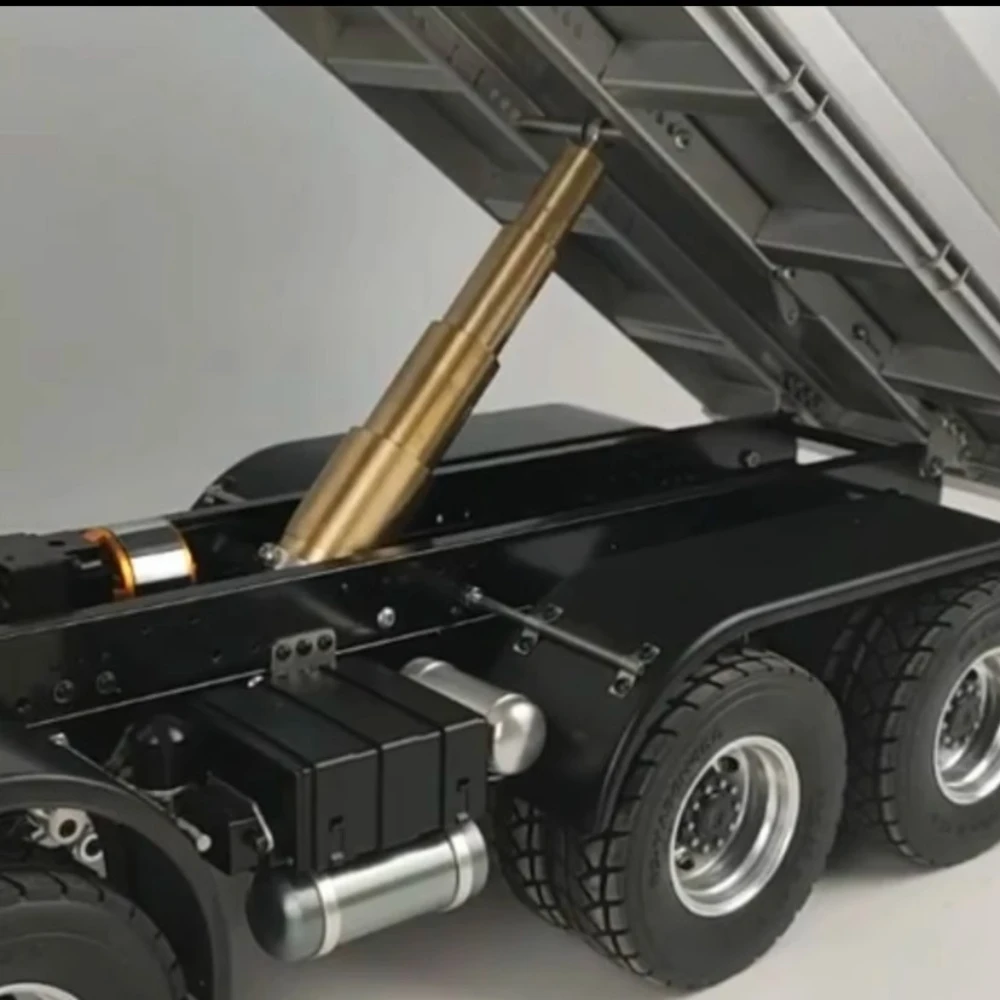 Cylindre d'huile en métal, cylindre Central de levage hydraulique pour camion à benne basculante 1/14 RC Tamiya SCANIA VOLVO MAN RC tracteur hydraulique