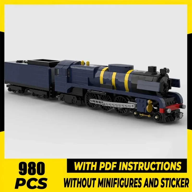 

Moc Building Blocks 8 Wide R771 "Sapphire Star" Railway Train Model Technology Bricks Construstion Set Gift DIY Assembly Toys