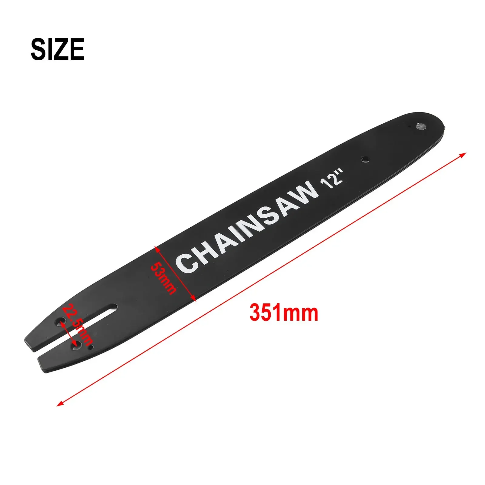 Chainsaw Guide Bar Substituição, Peças sobressalentes para serra de cadeia, Ferramentas elétricas de jardim, 12 ", 12-44, 507P, 1Pc