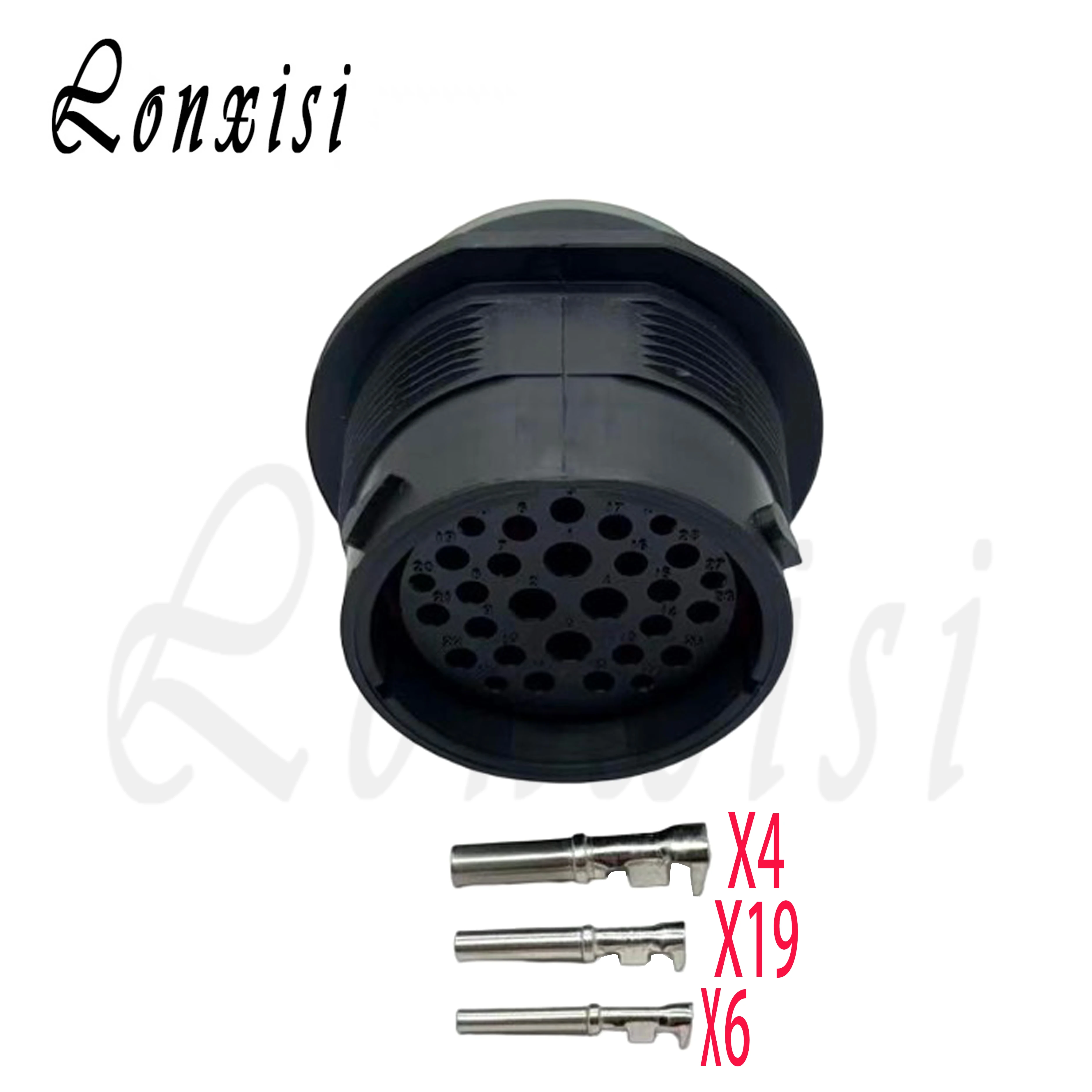 

1/5/10 комплектов 29-контактных разъемов TE (женские), абсолютно новые автомобильные соединители HDP24-24-29SE, черные, водонепроницаемые гнезда