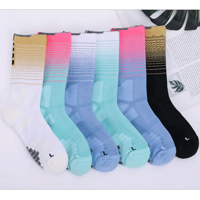 Men Motion Competition Cycling Socks Men Women Sport Riding Socks Mesh Basketball Badminton Racing Socks Calcetines