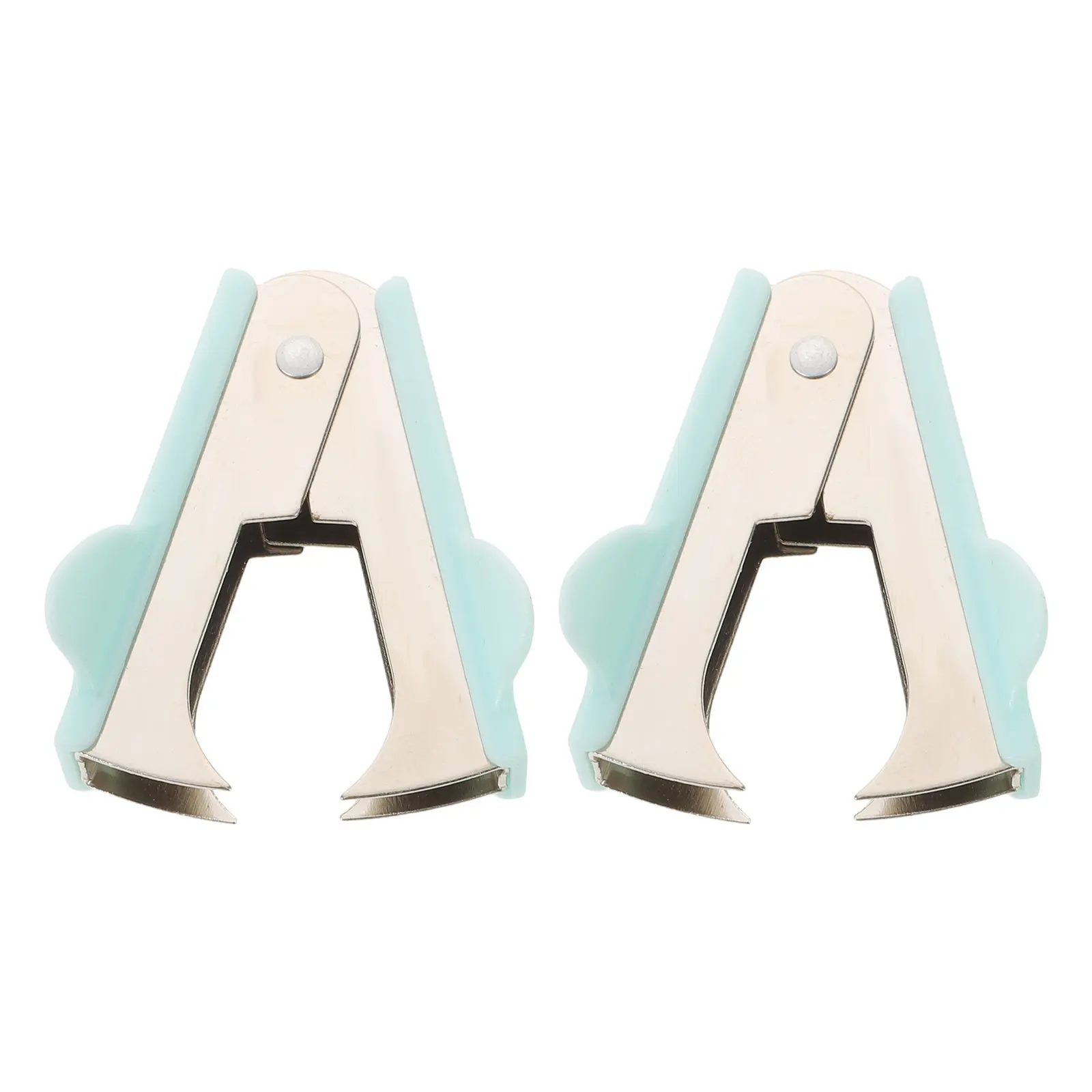 2Pcs Staple Remover Multi Functional Staple Puller Ergonomic Safe Paper Fastener Remover for Office School Home Desk Light Green
