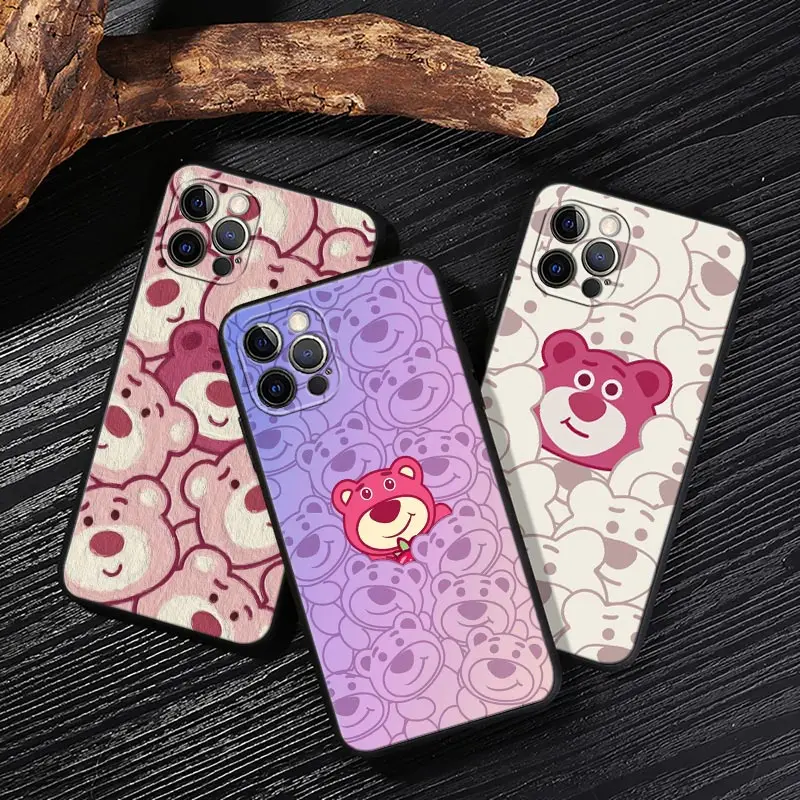 

Cute Disney Lotso Case For iPhone 17 16 15 14 13 12 11 Pro Max Plus Back Cover For iPhone 17 Pro 17E Air 16e Protect Soft Funda
