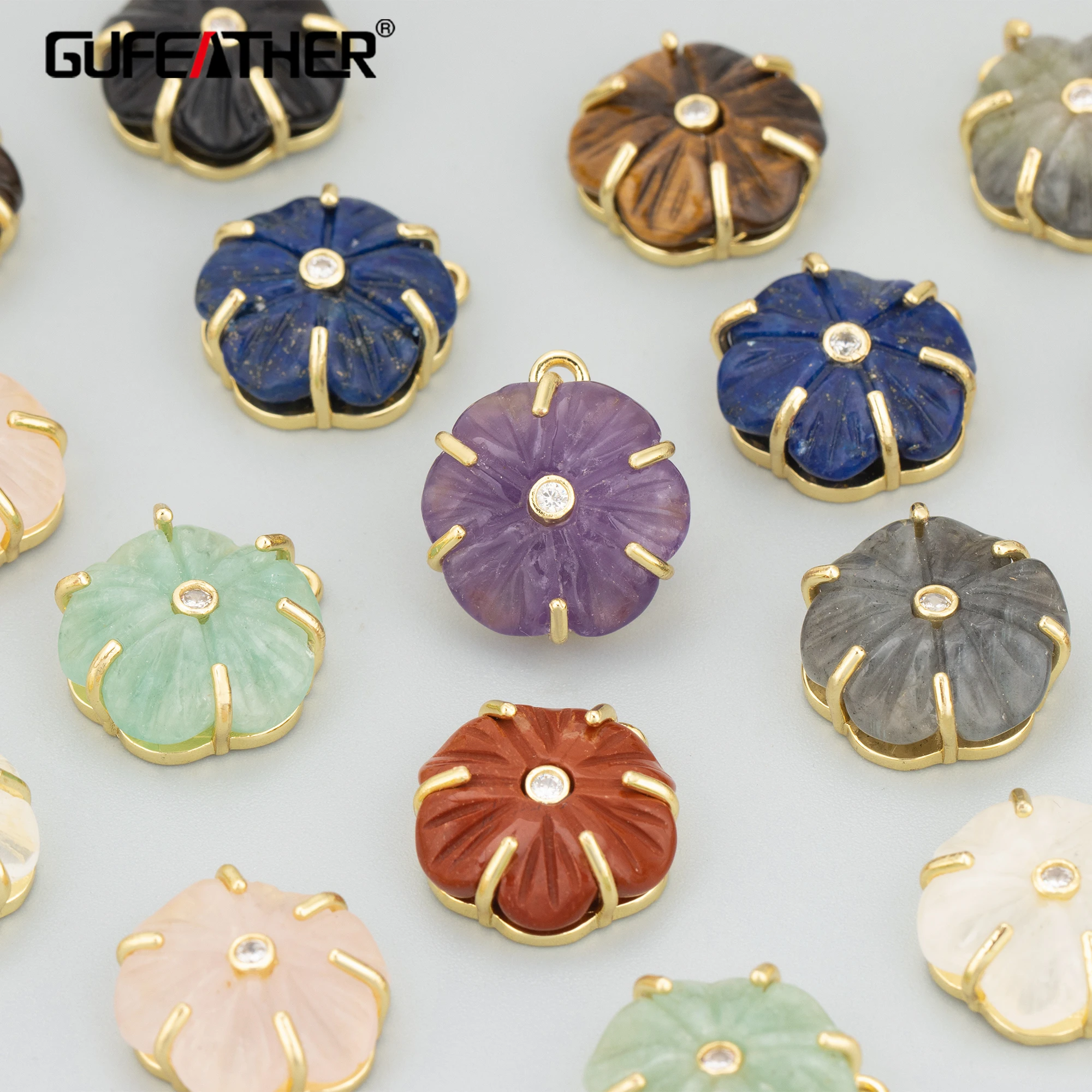 

GUFEATHER,1pcs/lot,MH70,jewelry accessories,14k gold plated,copper,natural stone,hand made,charms,diy pendants,jewelry making