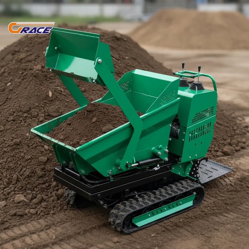 

Customized Remote Control Hydraulic Mini Crawler Dumper Heavy Duty Track Dumper