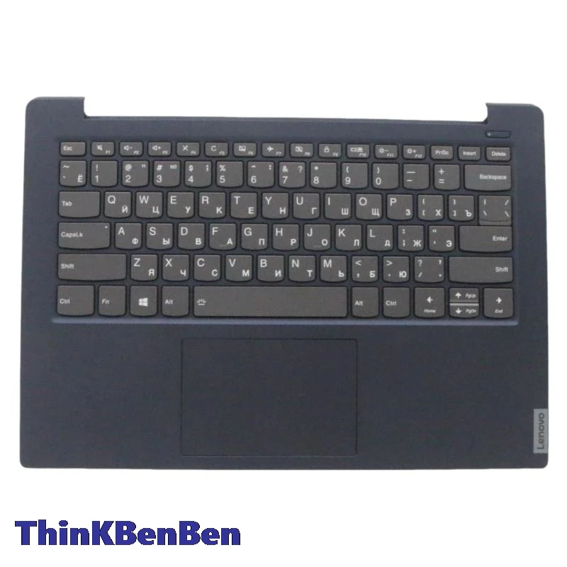 Ru russisch blau Tastatur Großbuchstaben Handballen auflage für Lenovo Ideapad S340 14 14iwl 14api 14iil 14iml 5 cb0s18593