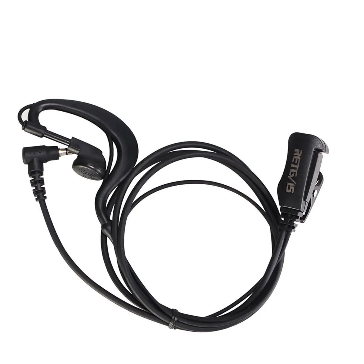 A49T  EEY002 Earhook Earpiece 3.5mm Single Needle Earphone with PTT Microphone for RT22P/RT622P/B3H/B63H
