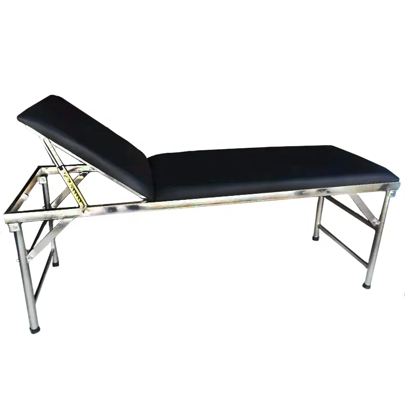 Cheap back adjustable massage table stainless steel durable beauty bed examination bed