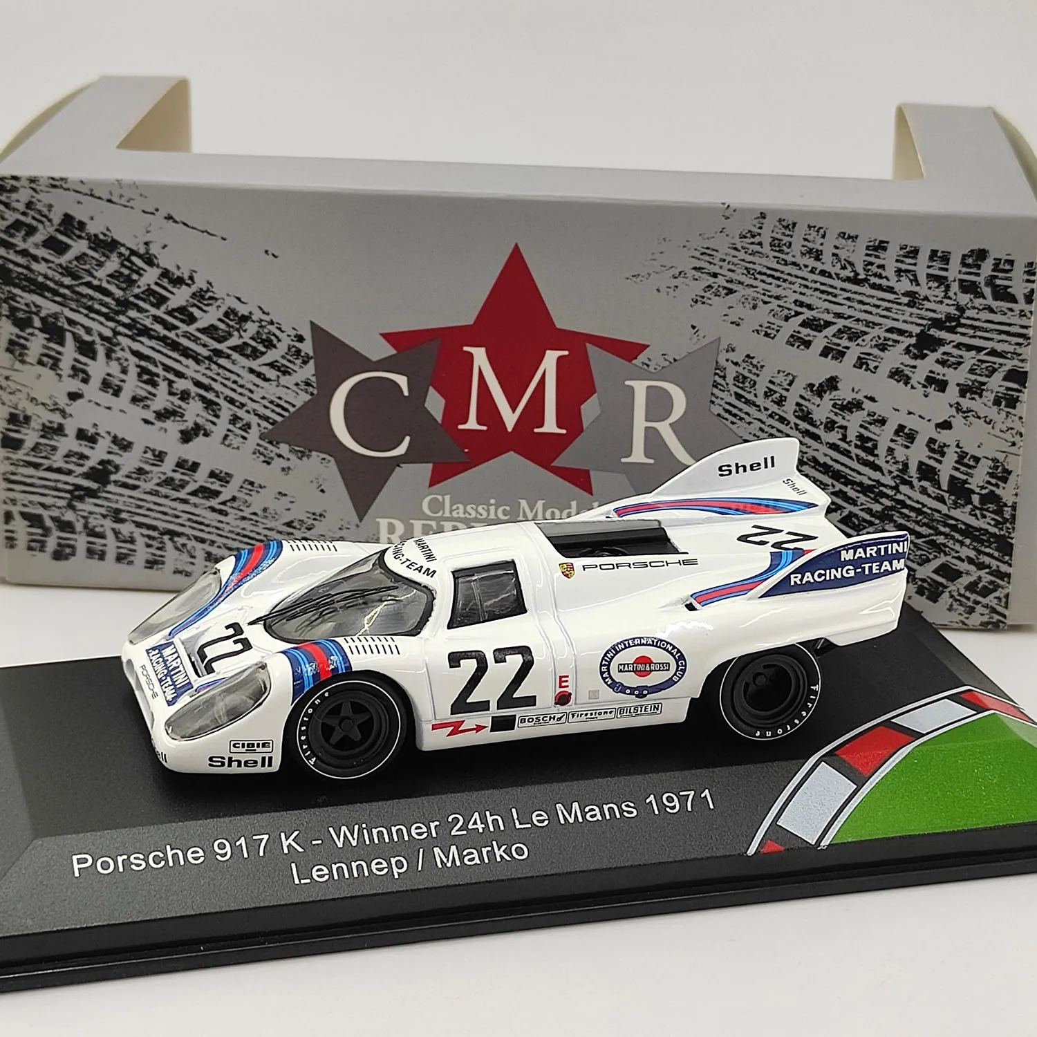 

Литой под давлением CMR масштаб 1:43 Porsche 917K-1971, 24 часа Le Mans, модель автомобиля из сплава, Коллекционная игрушка, подарок, сувенирный дисплей