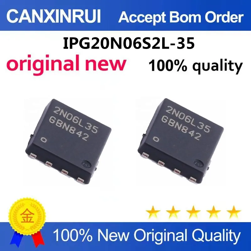 

IPG20N06S2L-35 2N06L35 MOS transistor with high current and low internal resistance for automobile computer board chip