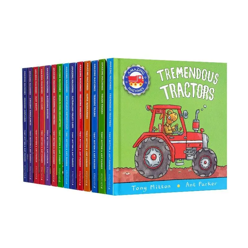 14 Books/set Amazing Machine:Big Truckload of Fun English Story Book Help Child Be Reader Early Education English book