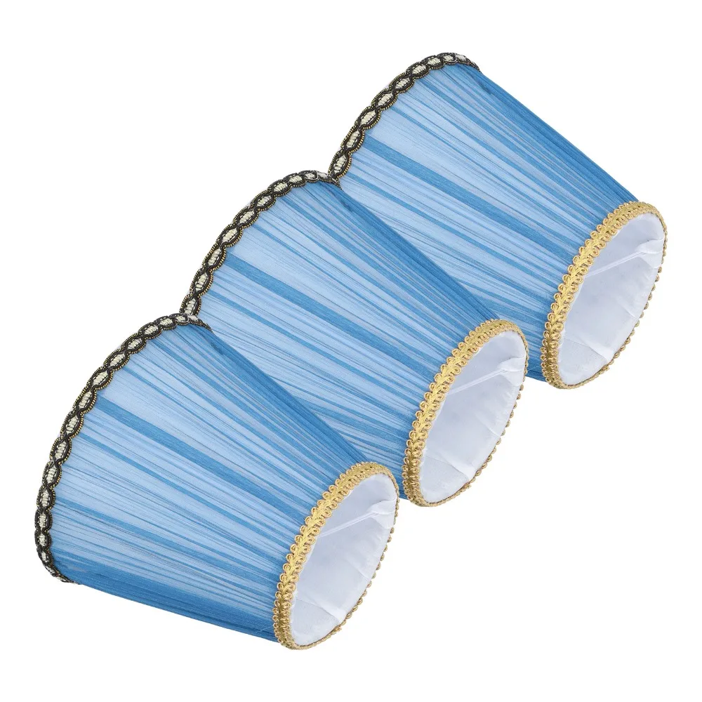 

3PCS Simple Fabric Lampshade Clip On Design 5.1 inch Height Lamp Cover Wall Lamp Shade Floor Lamp
