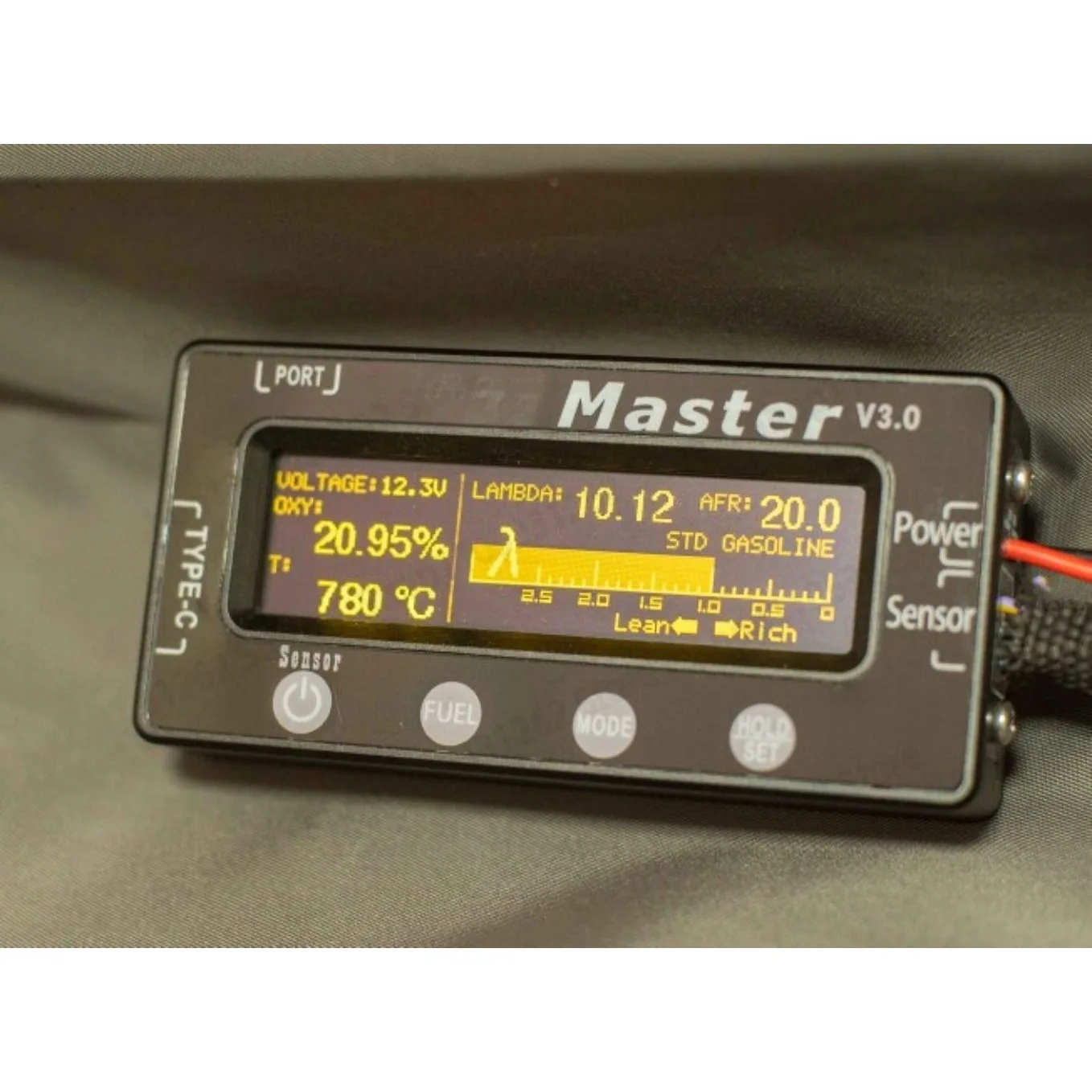 Professional Air Fuel Ratio Analyzer for Car Motorcycle Kart AFR Gauge