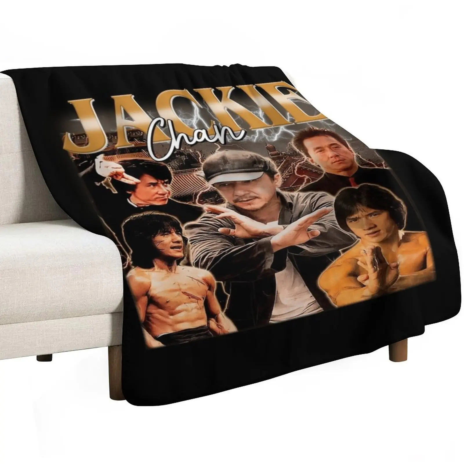 Jackie Kungfu Martial Arts Throw Blanket Hair Luxury Brand Tourist Thin Luxury St Luxury Throw Blankets