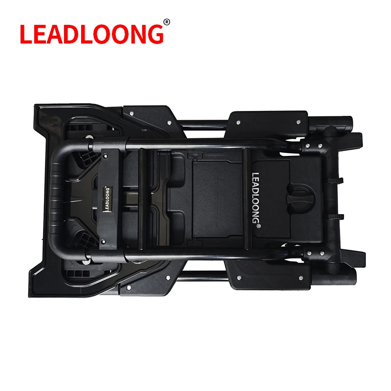 LEADLOONG Portable Foldable Tool Cart with Collapsible Basket