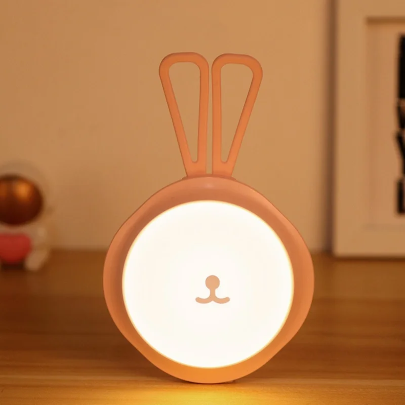 Modern minimalist style, creative bedside night light, charging touch touch, cute pet night feeding light, LED soft light