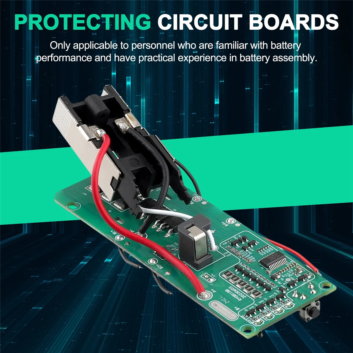 لوحة دوائر حماية شحن بطارية ليثيوم أيون PCB لـ Ryobi 18V_QWE
