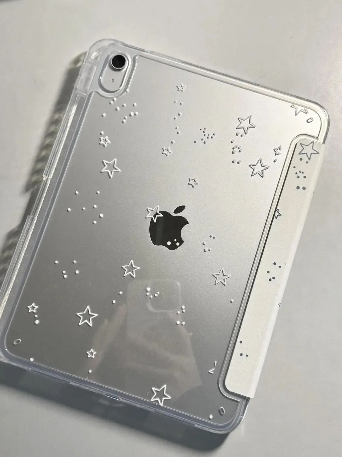 

Корейский чехол Ins Wave Star с простым мультяшным дизайном для iPad 10 9 8 7 Air 5 4 3 2 Pro 11 Mini, Y-образный, трехсекционный, складной чехол-книжка