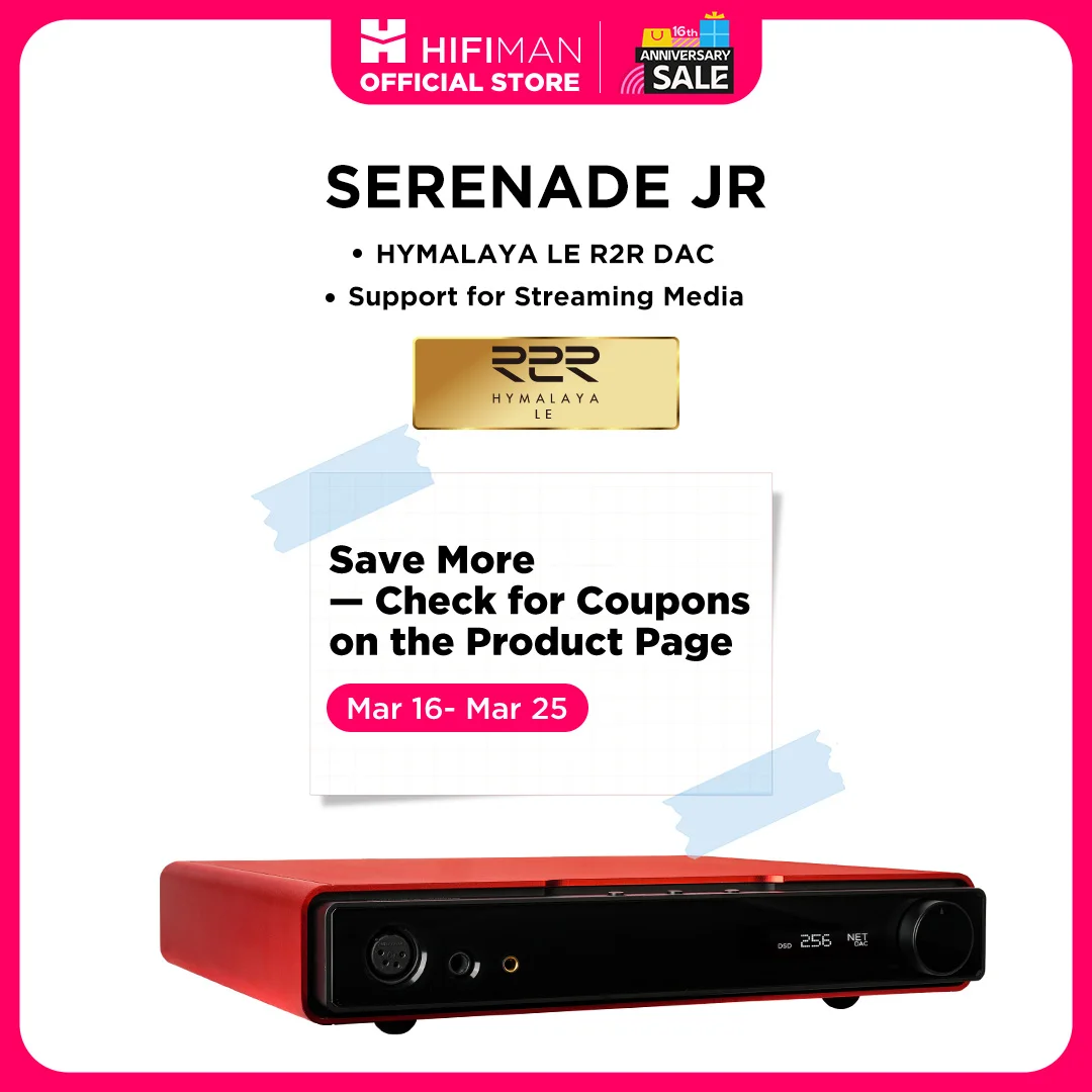 HIFIMAN SERENADE JR Home Amplifier With HYMALAYA LE R2R DAC