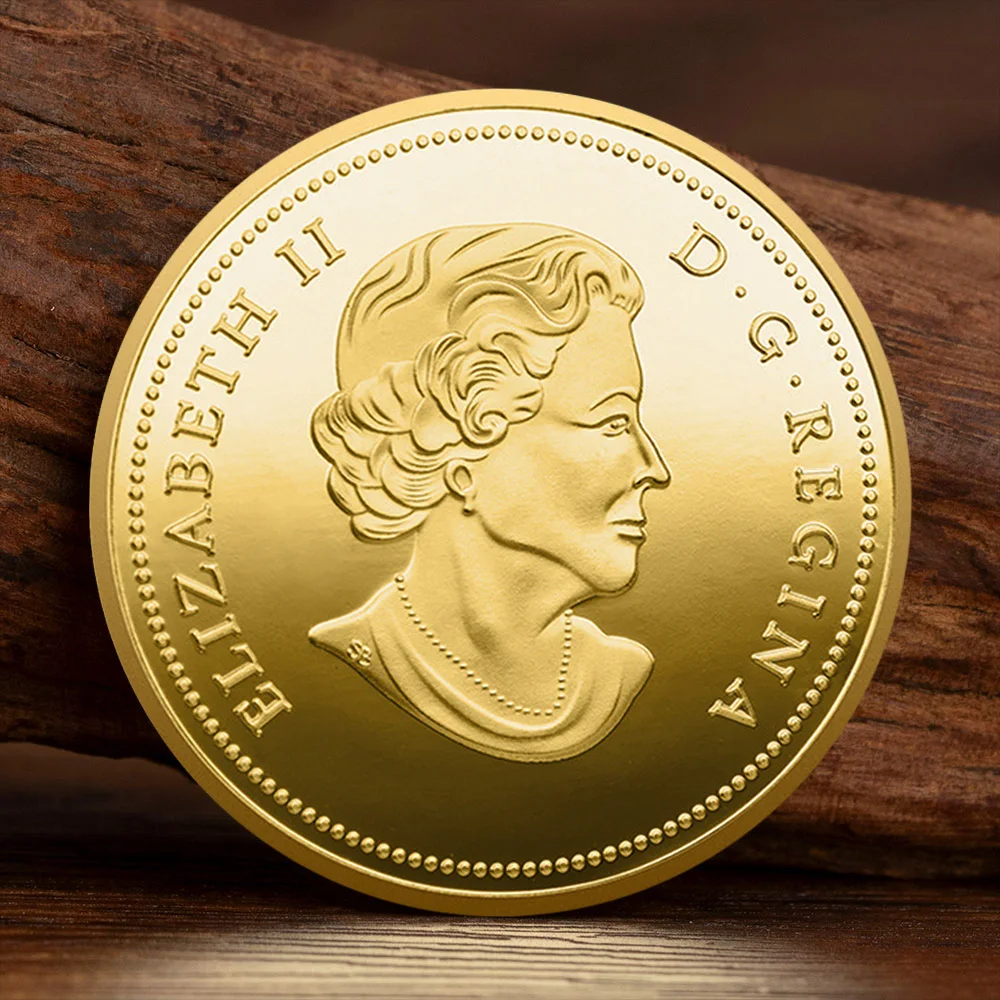 Small Gifts Santa Claus Commemorative Coins Gold Plated Christmas Eve Collectible Coins