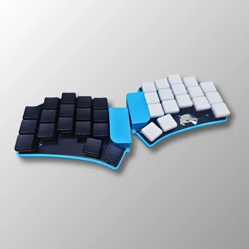 Cradio Split Keyboard Bluetooth Wired Dual-mode Hot Swap No Backlight Low Switch MX Custom Mechanical Keyboard Ergonomics - Image 5