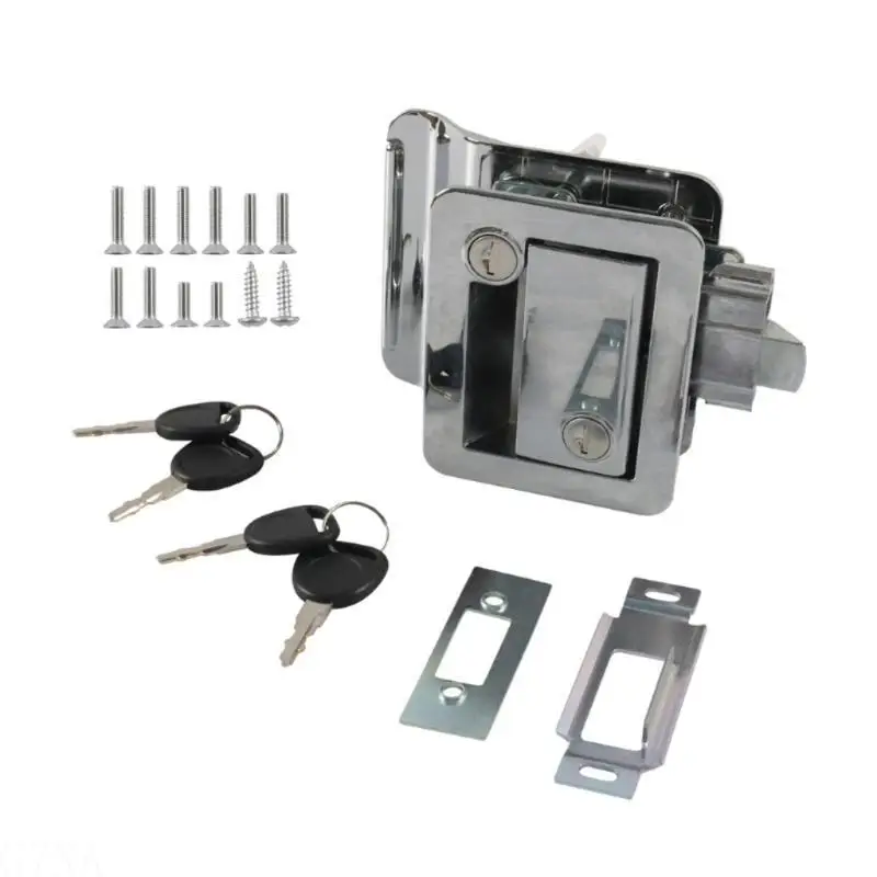 

G7NA Double Open Door Lock for Camper Replacement RVs Entry Door Lock Handle